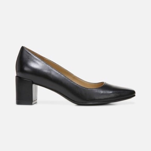Naturalizer | “KARINA” Square Toe Block Heel Leather Pump - Picture 2 of 8
